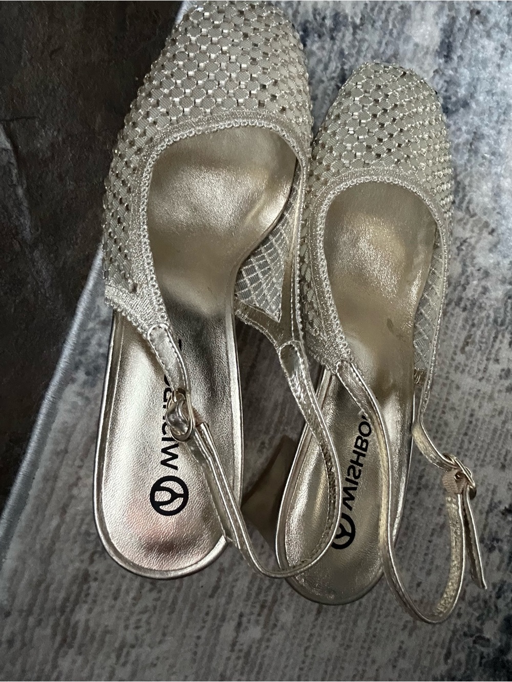 Browns Wishbone Collection  demi mesh sling back shoes new sz 10